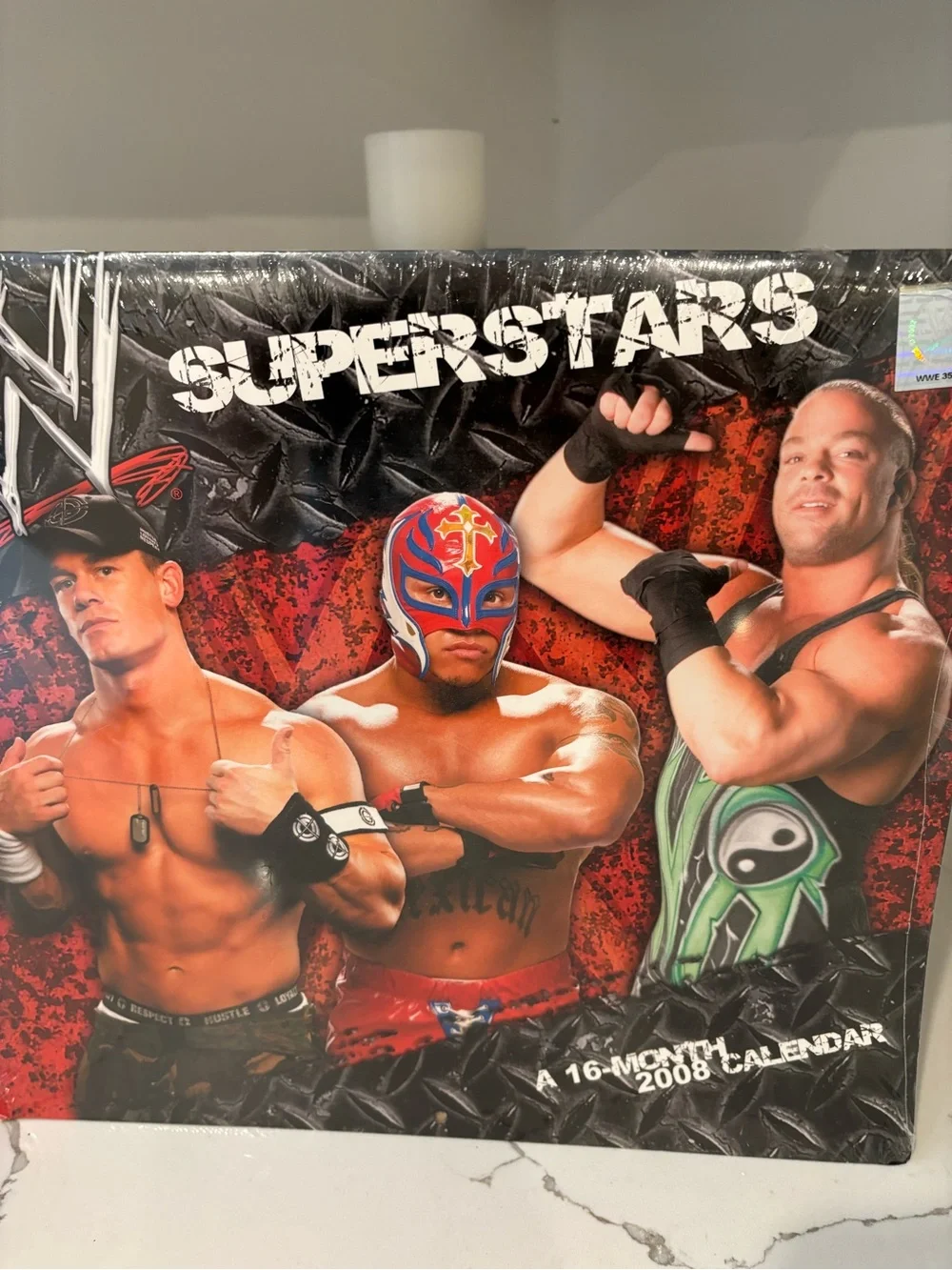 Vintage Official WWE SEALED 2008 Wall Calendar 12” x 12” Multi Month